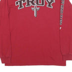CHAMPION Mens Red Troy Long Sleeve Crew Neck Graphic T-Shirt M Cotton Blend