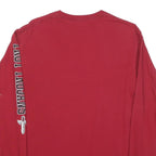 CHAMPION Mens Red Troy Long Sleeve Crew Neck Graphic T-Shirt M Cotton Blend