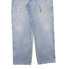 DICKIES Mens Regular Fit Light Blue Denim Jeans W36 L32 Workwear Zip Closure