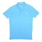 KAPPA Mens Blue Short Sleeve Plain S Polo Shirt Cotton Blend Casual