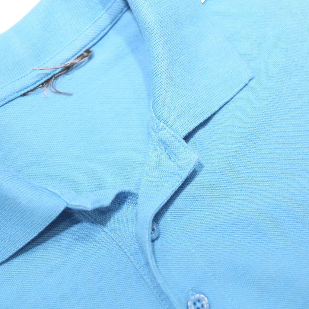 KAPPA Mens Blue Short Sleeve Plain S Polo Shirt Cotton Blend Casual