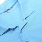 KAPPA Mens Blue Short Sleeve Plain S Polo Shirt Cotton Blend Casual