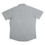 WRANGLER Mens Grey Cotton Blend Short Sleeve Shirt XL Casual Wear