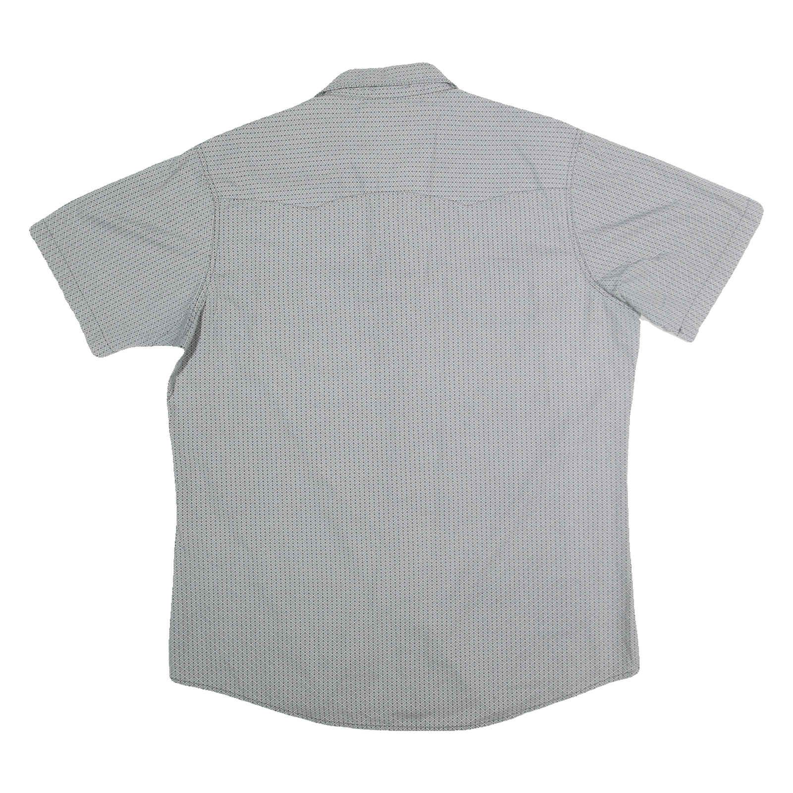 WRANGLER Mens Grey Cotton Blend Short Sleeve Shirt XL Casual Wear