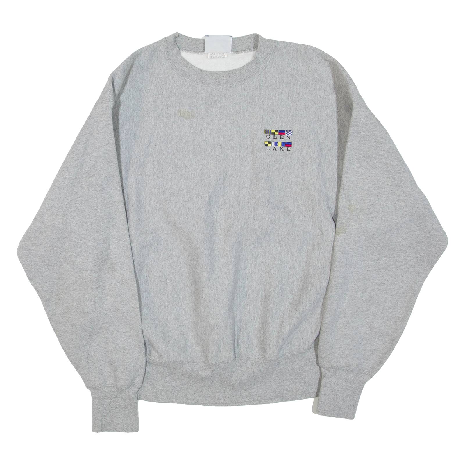 LEE Glen Lake Mens Sweatshirt Grey Crew Neck USA L