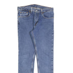 LEVI'S 512 Tapered Mens Jeans Blue Slim Denim Medium W32 L32 Zip Closure