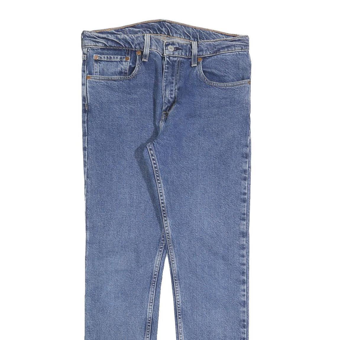 LEVI'S 512 Tapered Mens Jeans Blue Slim Denim Medium W32 L32 Zip Closure