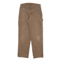 DICKIES Mens Cotton Blend Brown Regular Straight Trousers W30 L30 Workwear
