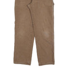 DICKIES Mens Cotton Blend Brown Regular Straight Trousers W30 L30 Workwear