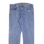 LEVI'S 501 Mens Jeans Blue Regular Straight Denim Medium W38 L32 Classic Fit