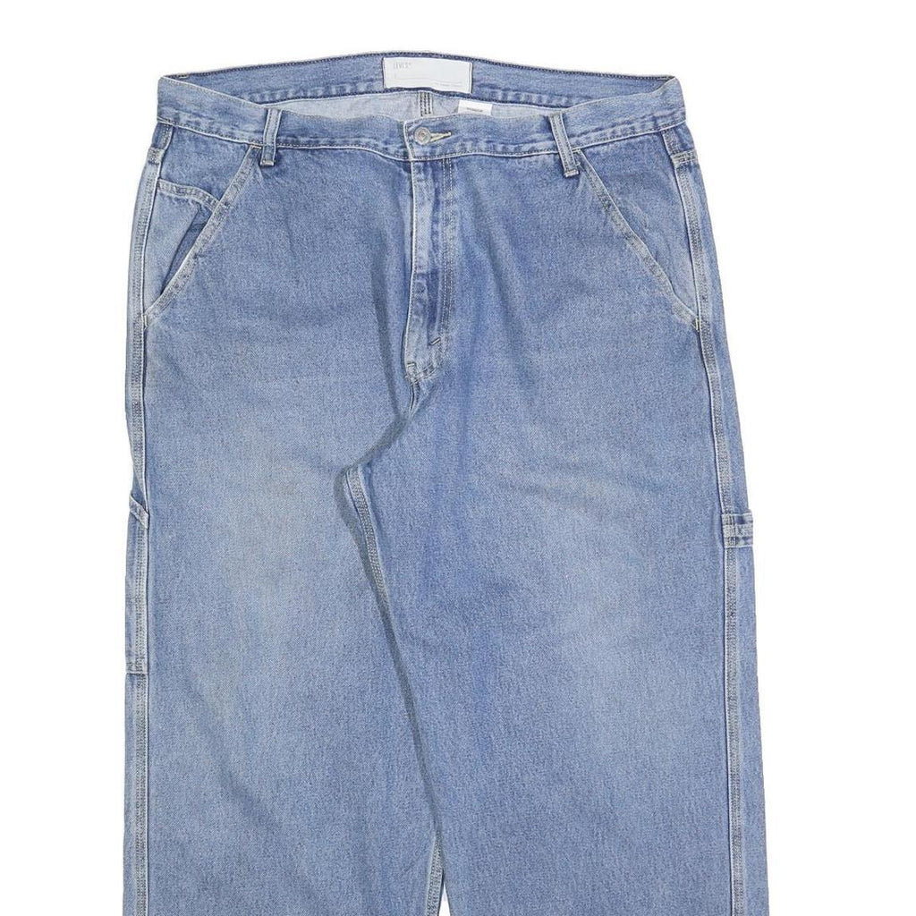 LEVI'S Womens Jeans Blue Relaxed Straight Denim Medium W38 L30 Utility Workwear