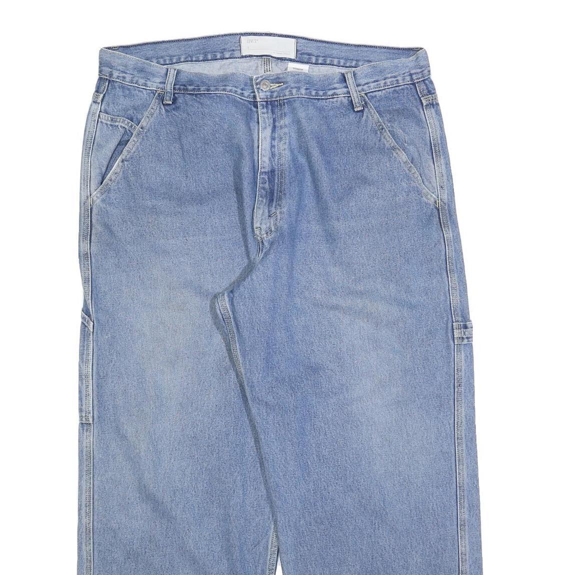 LEVI'S Womens Jeans Blue Relaxed Straight Denim Medium W38 L30 Utility Workwear