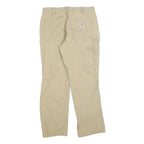 CARHARTT Mens Cotton Blend Beige Relaxed Fit Straight Trousers W32 L30 Workwear
