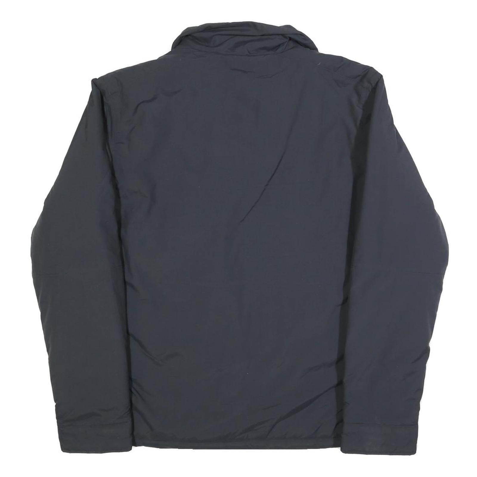 COLUMBIA Mens Black Outdoor Jacket M Polyester Blend Zip Plain Lightweight