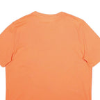 ARTENGO Mens Orange & Red Graphic T-Shirt L Short Sleeve Crew Neck Sports