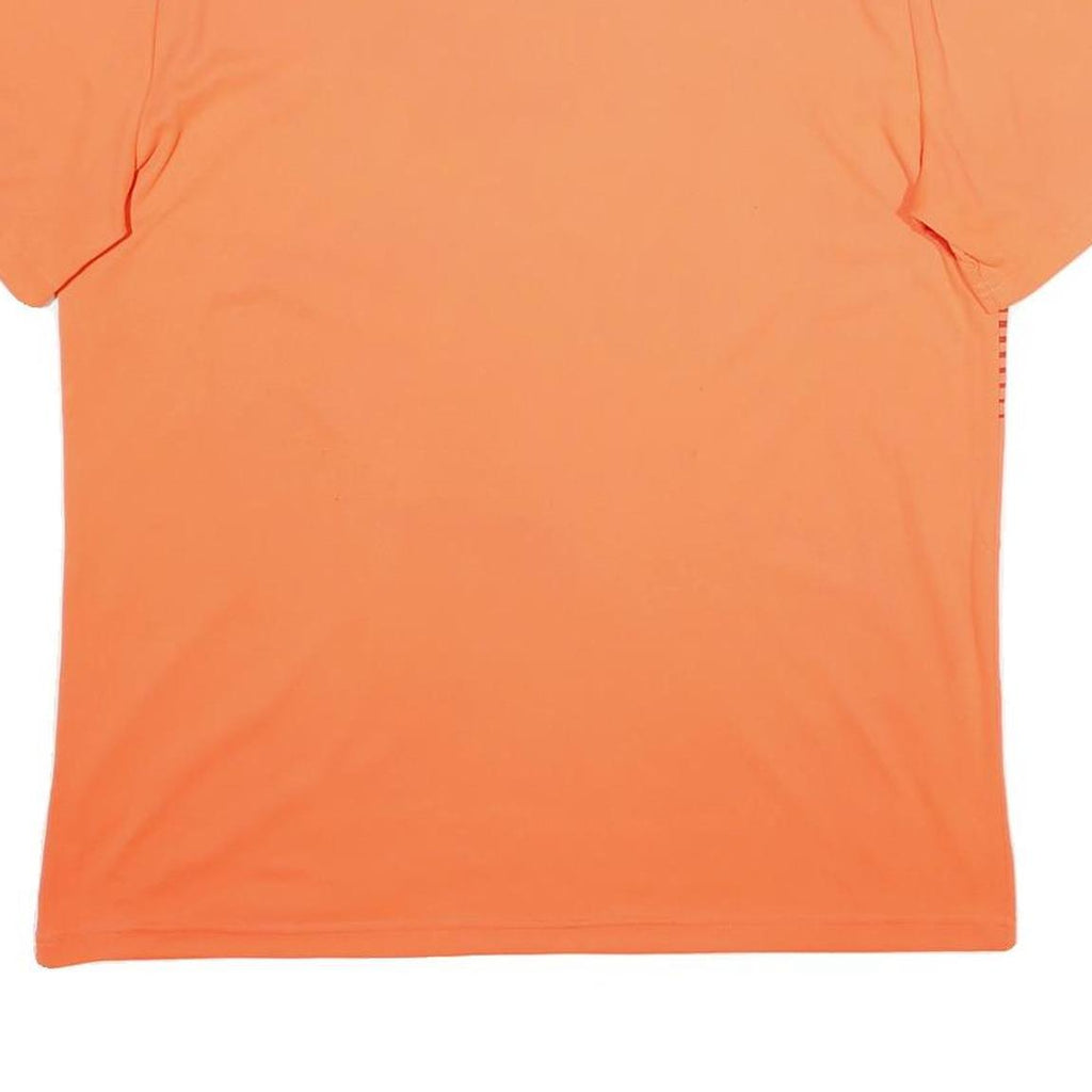 ARTENGO Mens Orange & Red Graphic T-Shirt L Short Sleeve Crew Neck Sports