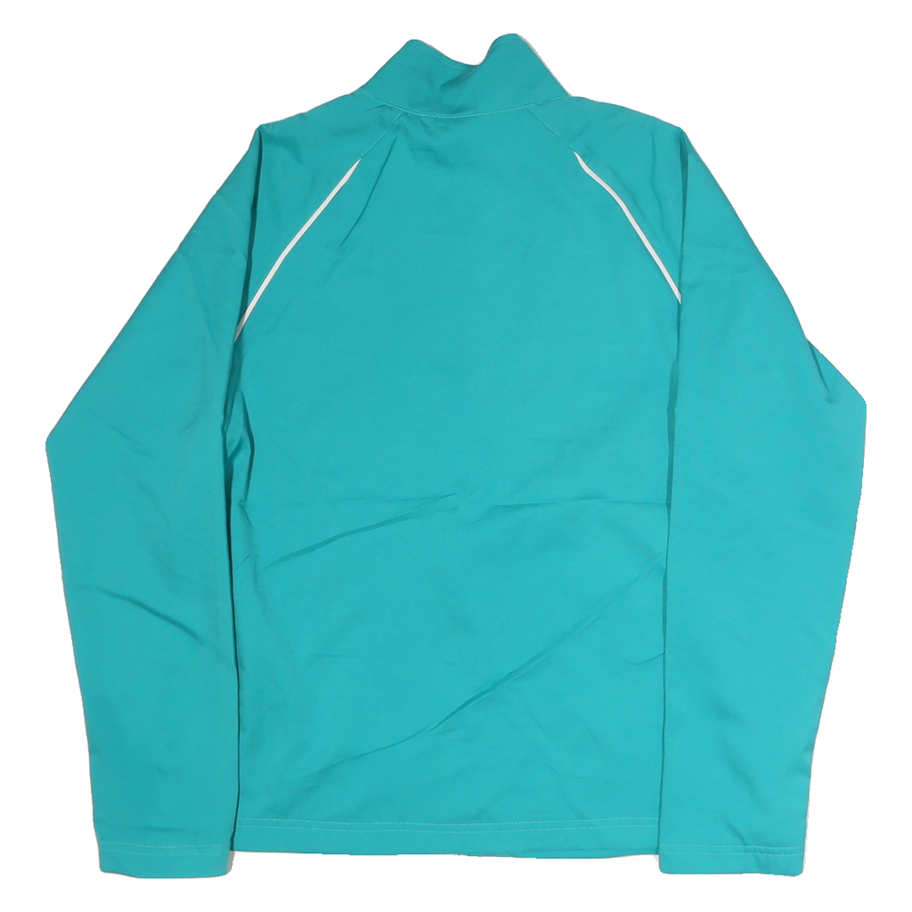 REEBOK Womens Blue & Grey Track Jacket XL Polyester Zip Activewear Sportswear