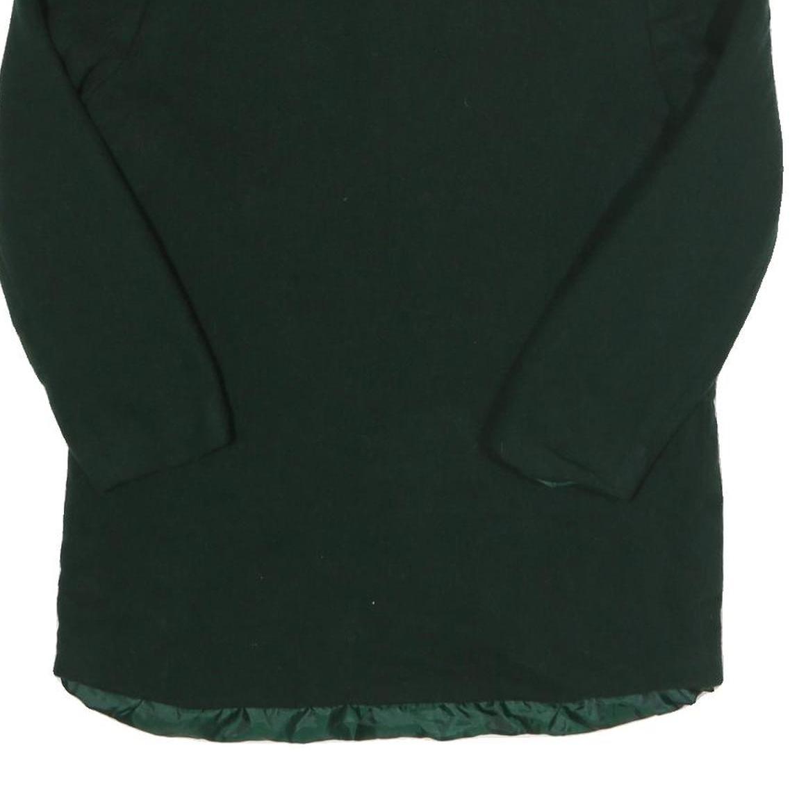 HARRIS/WALLACE Womens Green Wool Button Jacket UK 10 Classic Tailored Plain