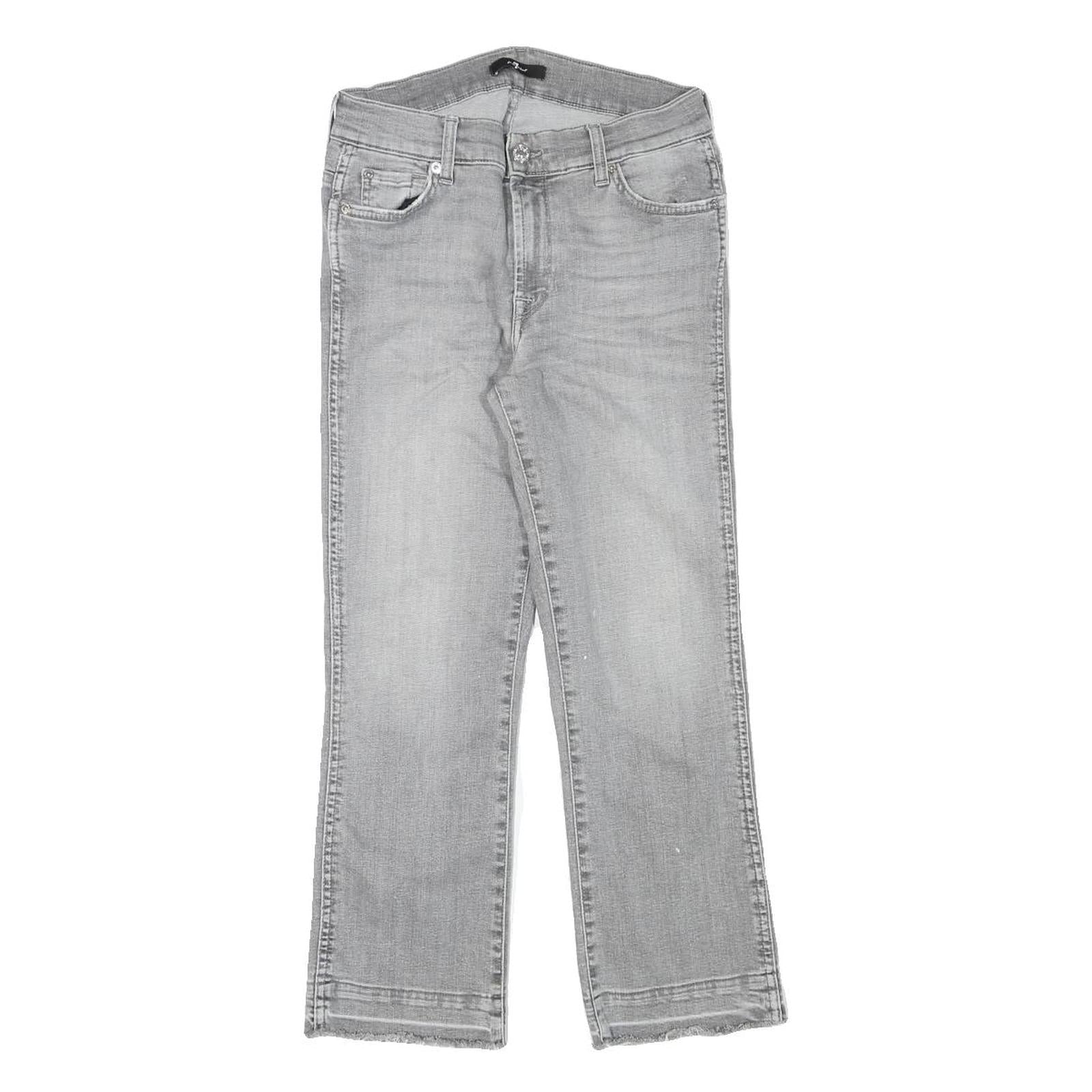 7 FOR ALL MANKIND Womens Jeans Blue Regular Straight Denim Medium W26 L24