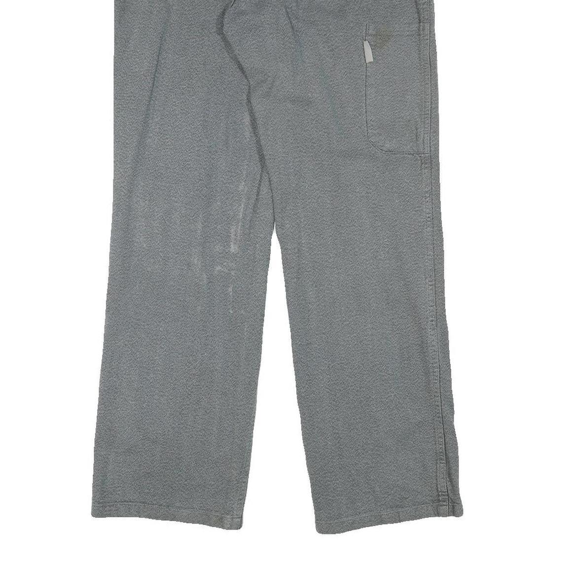 MARSUM Mens Cotton Blend Grey Regular Fit Straight Leg Trousers W33 L30 Casual