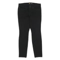 CARHARTT Mens Cotton Blend Black Slim Fit Skinny Trousers W30 L28 Zip Closure