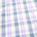 TOMMY HILFIGER Mens Blue & Purple Check Shirt XL Cotton Casual Summer Short