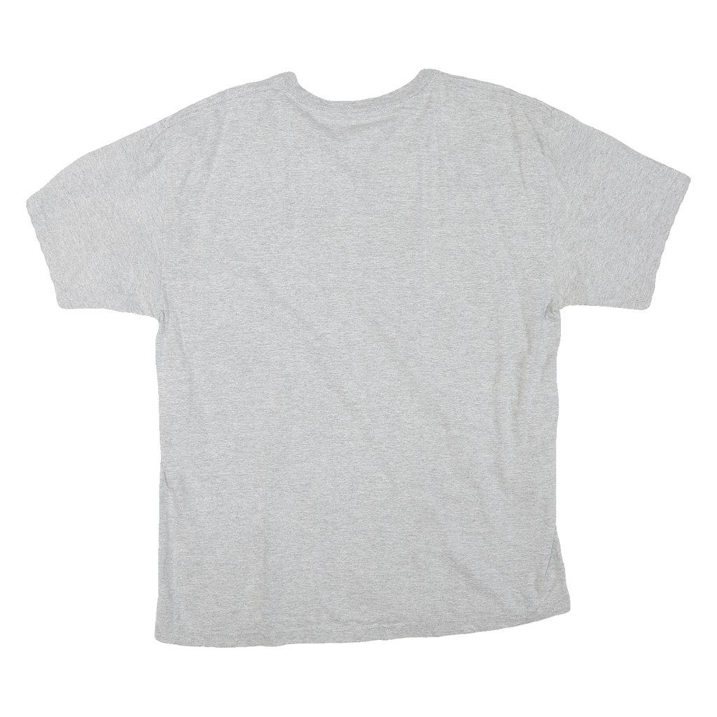 CHAMPION Mens Grey & Blue Southeastern Graphic T-Shirt L Short Sleeve Crew Neck