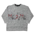 JINGLES Mens Grey Cotton Blend Crew Neck M Sweatshirt Graphic Text Print