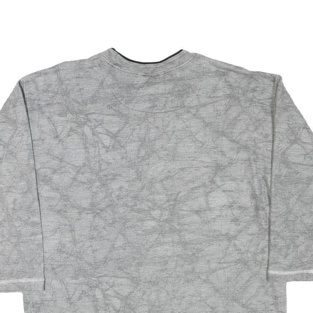 JINGLES Mens Grey Cotton Blend Crew Neck M Sweatshirt Graphic Text Print