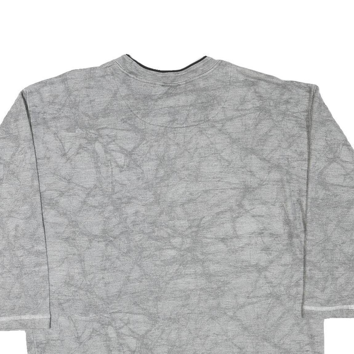 JINGLES Mens Grey Cotton Blend Crew Neck M Sweatshirt Graphic Text Print