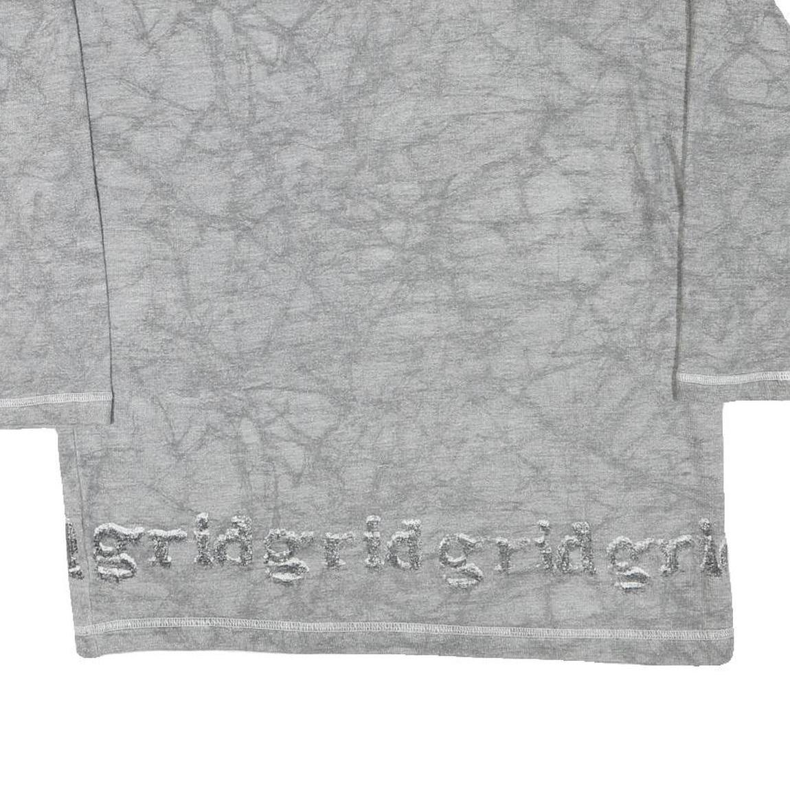 JINGLES Mens Grey Cotton Blend Crew Neck M Sweatshirt Graphic Text Print