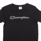 CHAMPION Womens T-Shirt Black S