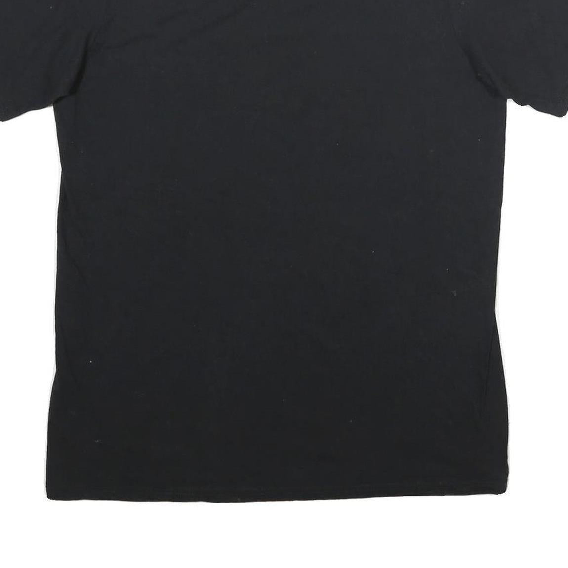 RUSSELL ATHLETIC Mens Black Classic T-Shirt M Short Sleeve Crew Neck Plain