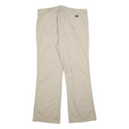 DICKIES Womens Cotton Blend Beige Slim Straight Trousers W38 L32 Workwear Zip