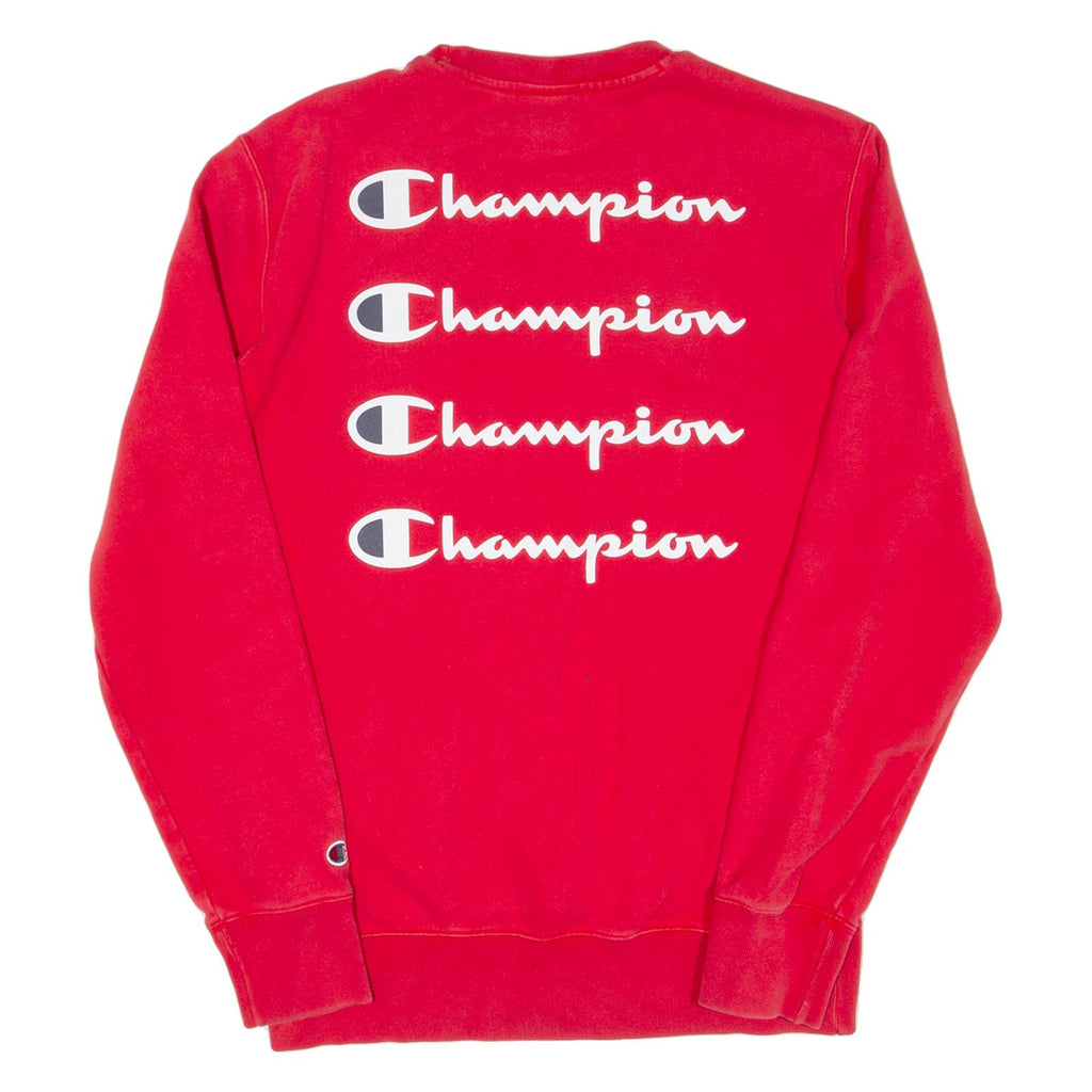 CHAMPION Mens Sweatshirt Red M