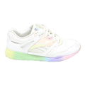 REEBOK Classic Womens Low Top Trainers White Synthetic UK 3.5 Rainbow Sole