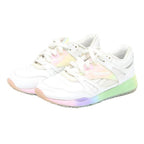 REEBOK Classic Womens Low Top Trainers White Synthetic UK 3.5 Rainbow Sole