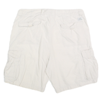 CHAPS Mens Shorts White Casual Cargo M W34 Pocket Detail Cotton Blend