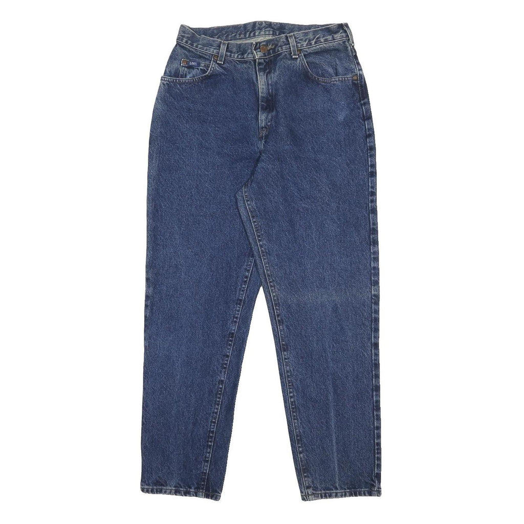 LEE Womens Blue Regular Straight Denim Medium W30 L29 Comfort Zip Waistband