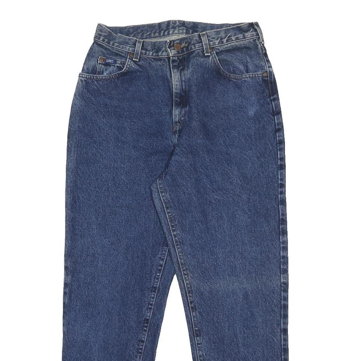 LEE Womens Blue Regular Straight Denim Medium W30 L29 Comfort Zip Waistband