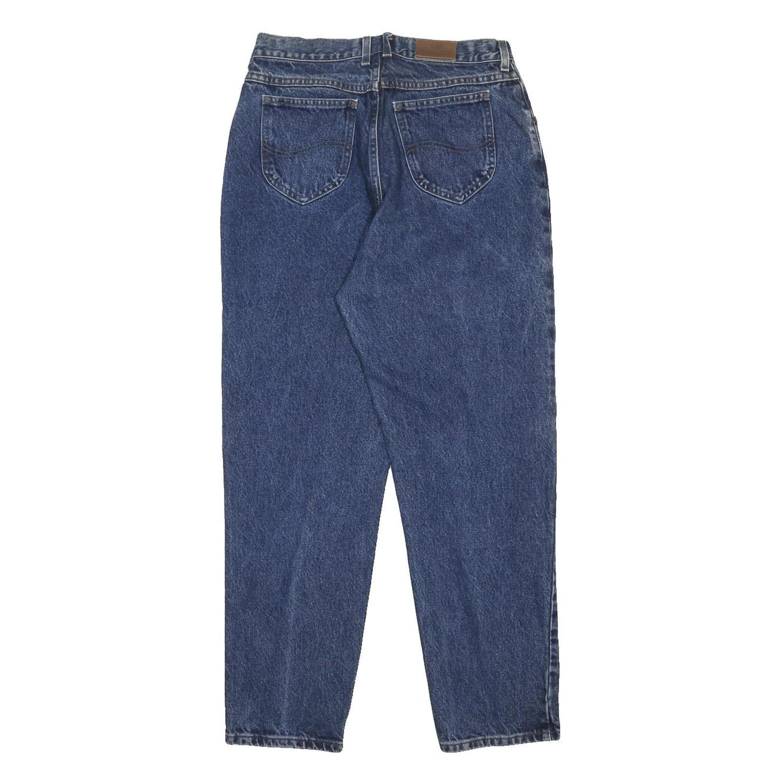 LEE Womens Blue Regular Straight Denim Medium W30 L29 Comfort Zip Waistband