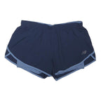 NEW BALANCE Womens Blue Running Sports Shorts M W34 Lightweight Comfort