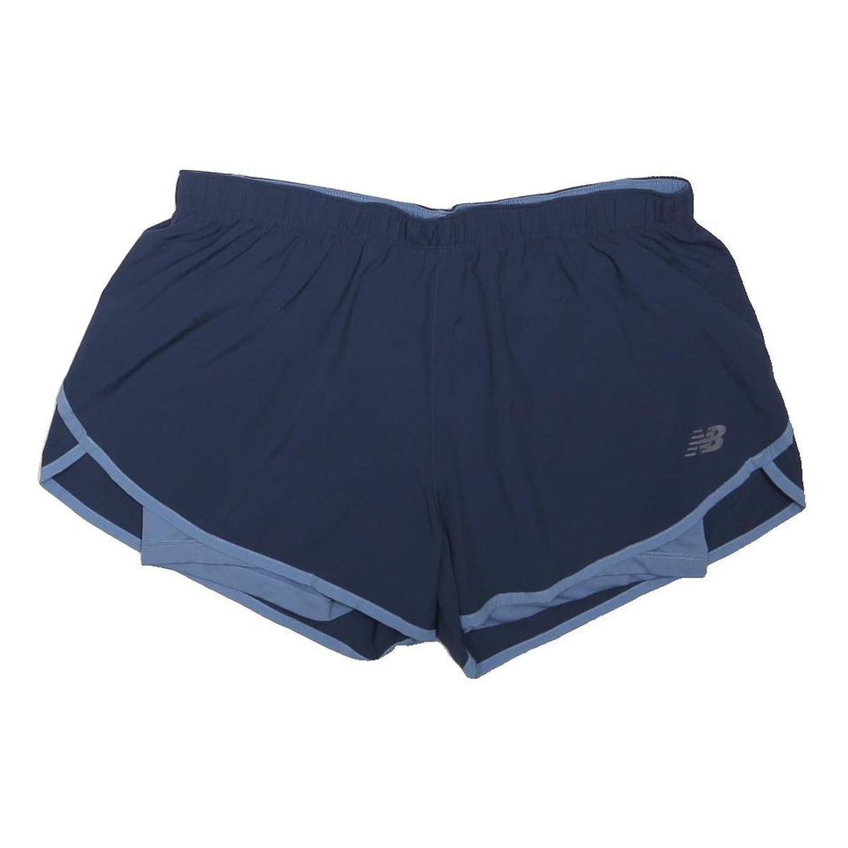 NEW BALANCE Womens Blue Running Sports Shorts M W34 Lightweight Comfort