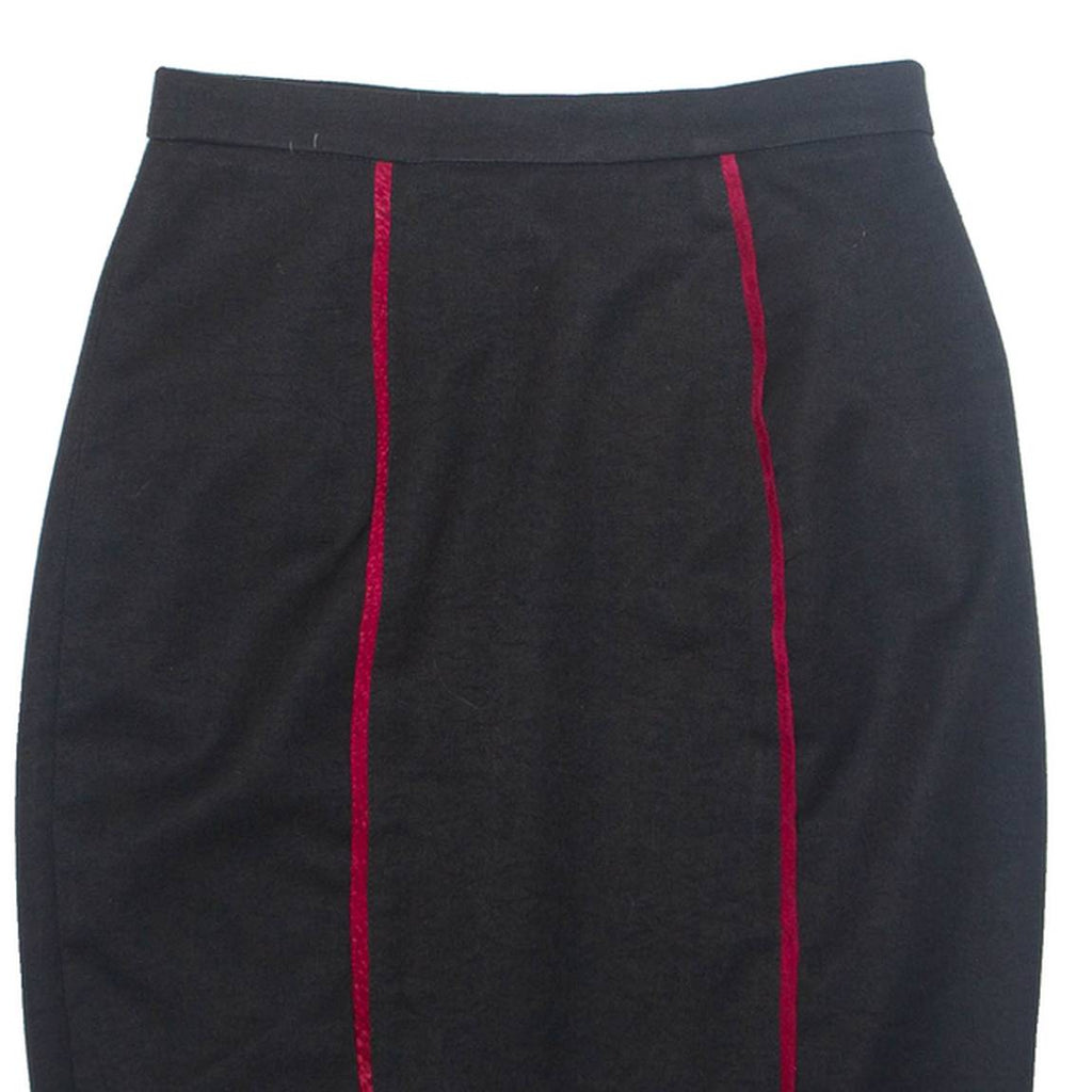 Womens Pencil Skirt Black Knee Length M