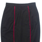Womens Pencil Skirt Black Knee Length M