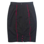 Womens Pencil Skirt Black Knee Length M
