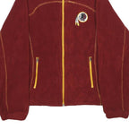 NFL Womens Red Zip Up Jacket L Polyester Plain Sportswear