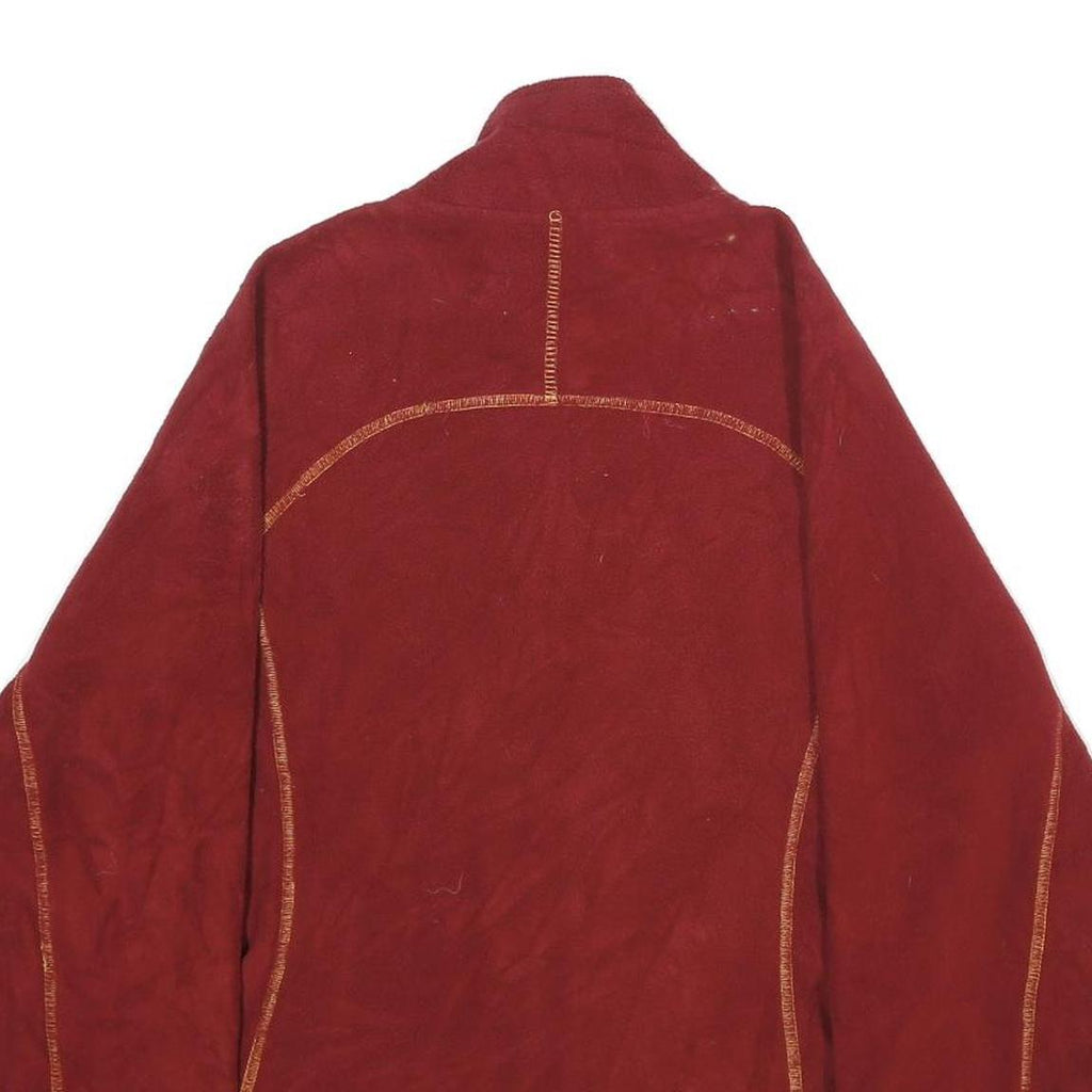 NFL Womens Red Zip Up Jacket L Polyester Plain Sportswear