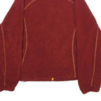 NFL Womens Red Zip Up Jacket L Polyester Plain Sportswear