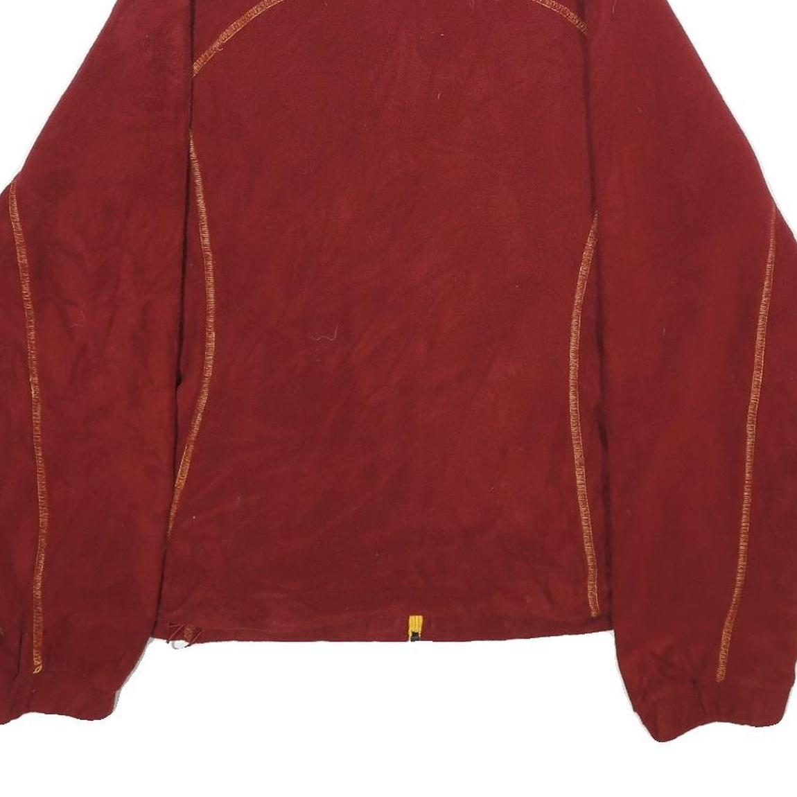 NFL Womens Red Zip Up Jacket L Polyester Plain Sportswear